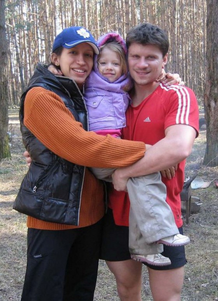 Елена Борщева с мужем и детьми, редкие семейные фото
