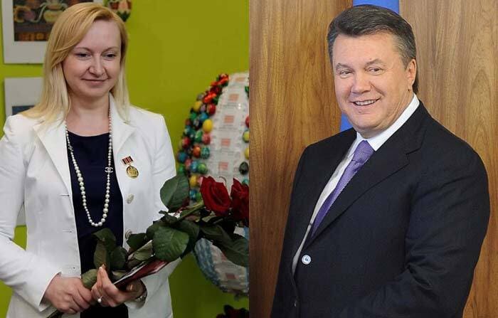 Виктор Янукович и Людмила Полежай