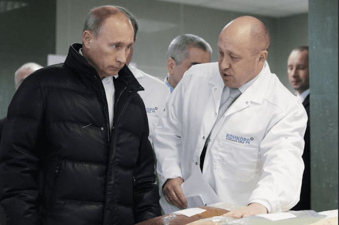 Евгений Пригожин и Владимир Путин в прошлом