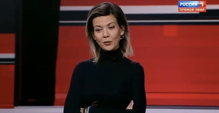 Надана Фридрихсон в качестве спикера на ток-шоу Владимира Соловьева