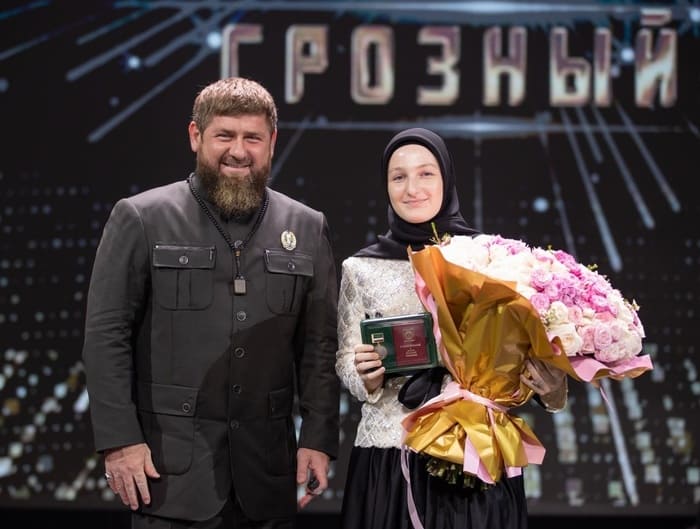 Рамзан Кадыров с второй дочерью Хадижат