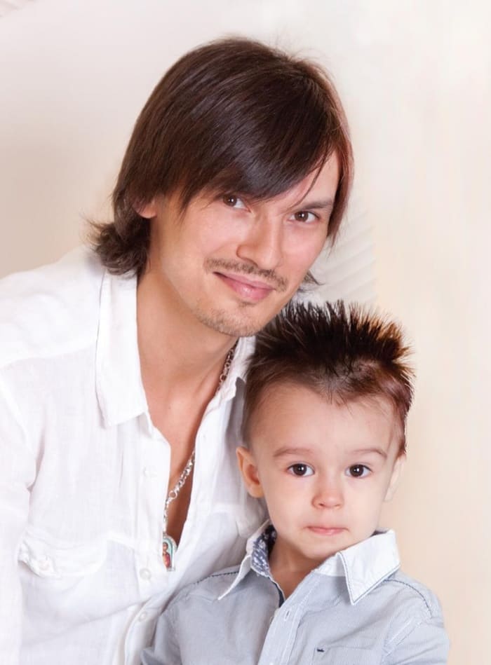 Влад Сташевский с младшим сыном Тимофеем