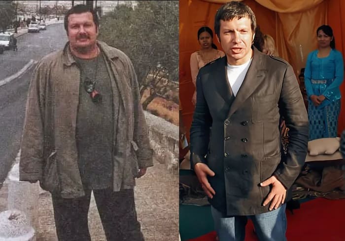 Владимир Соловьев в конце 90-х и начале 2000-х, до и после похудения